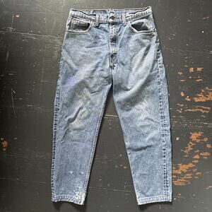 Levi’s 550 Jeans Size 34x30 Vintage 90s Made In USA Blue Medium Tapered Levis